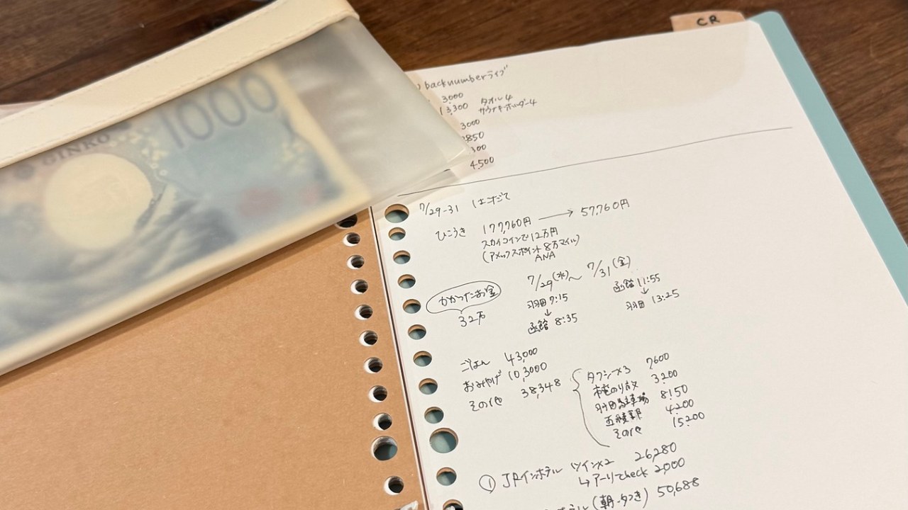 手書き家計簿のメリット7、思い出になる